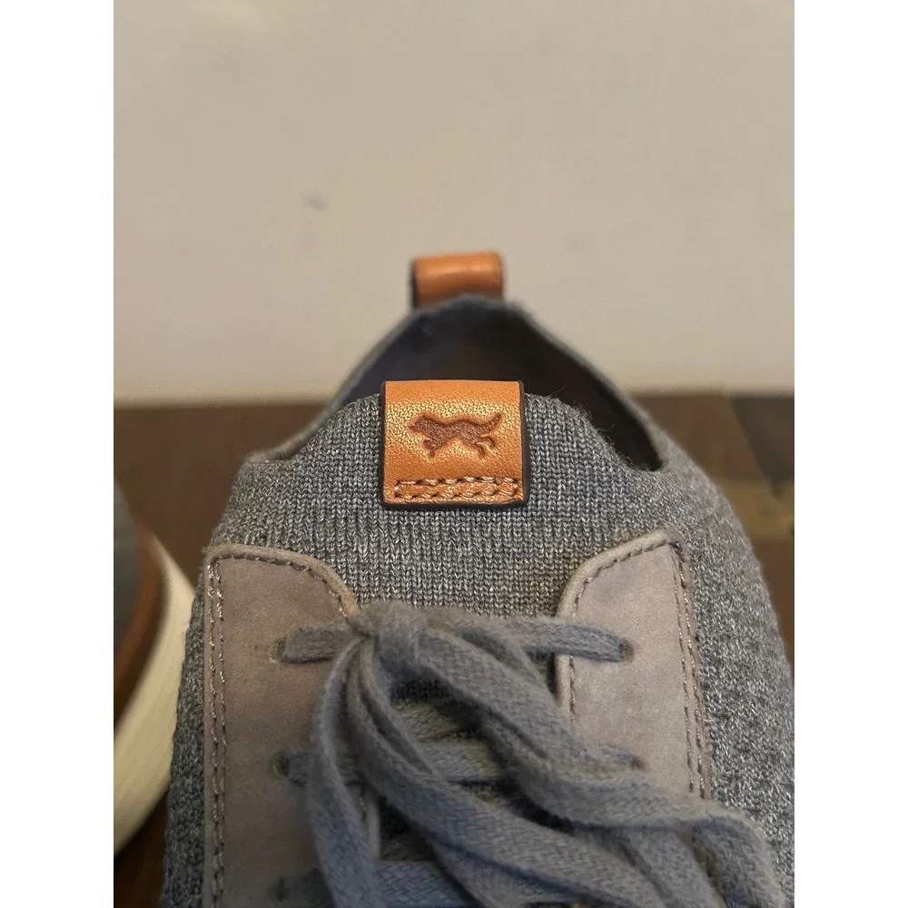 Wolf &‎ Shepherd Gray Swift Knit Derby CasualSneakers Unisex Men's 10 Women's 12